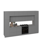 Kitchen Luxe Collection Gray Color Base Size 12Ft Wide