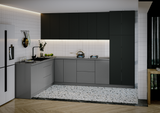 Kitchen Harmony Collection Gray & Black Color Base Size 8x10Ft Wide