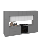 Kitchen Luxe Collection Gray & White Color Base Size 12Ft Wide