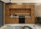 Kitchen Luxe Collection Natural Teak Color Base Size 12Ft Wide