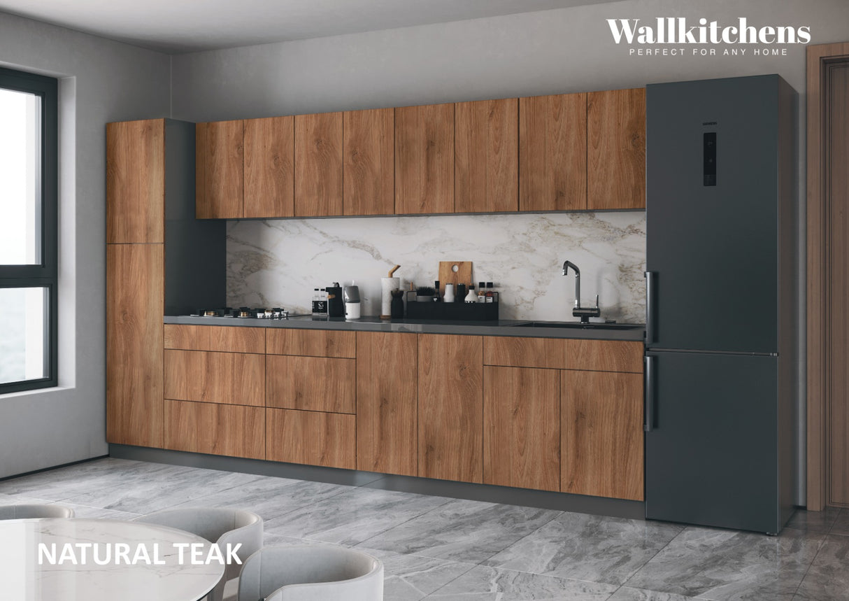 Kitchen Elegant Collection Natural Teak Color Base Size 11Ft Wide