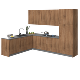 Kitchen Harmony Collection Natural Teak Color Base Size 8x10Ft Wide