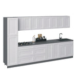 Kitchen Elegant Collection White Matte Color Base Size 11Ft Wide