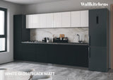 Kitchen Elegant Collection Gray & White Gloss Color Base Size 11Ft Wide