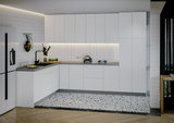 Kitchen Harmony Collection White Gloss Color Base Size 8x10Ft Wide