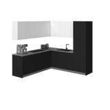 Kitchen Urban Collection Black & White Gloss Color Base Size 8x8Ft Wide