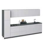 Kitchen Elegant Collection White Gloss Color Base Size 11Ft Wide